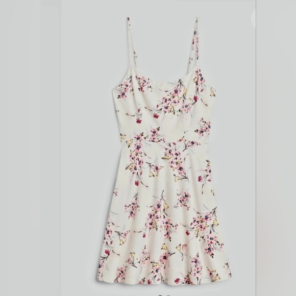 Nine Britton White Pink Floral Sleeveless Cottagecore Sundress Medium Petite - Picture 2 of 6